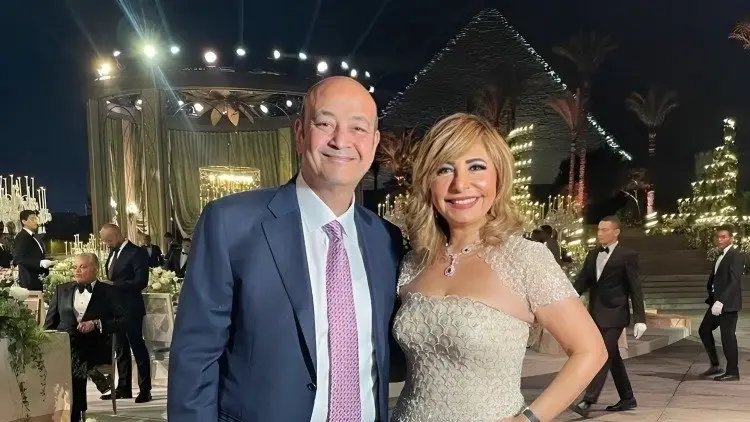 عمرو أديب ولميس الحديدي