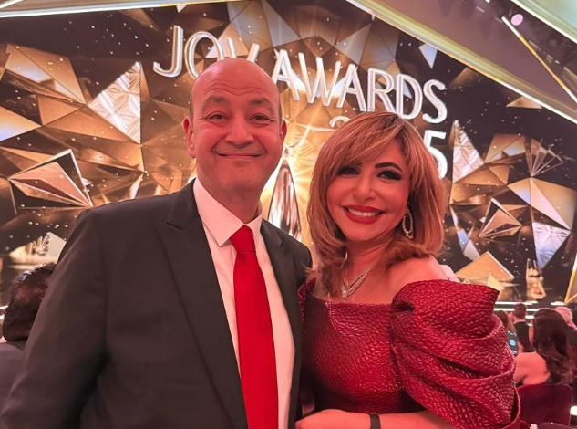 عمرو أديب ولميس الحديدي